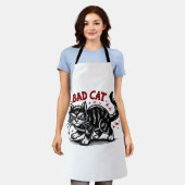 Bad Cat Schürze (Getragen)