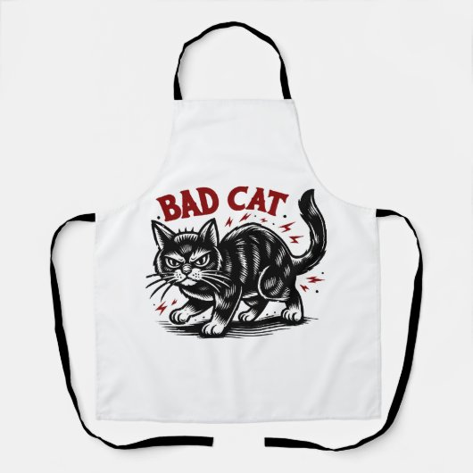 Bad Cat Schürze (Vorderseite)