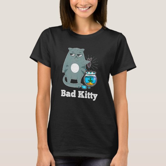Bad Cats Cat Mom Dad Inappropriate Cat T-Shirt (Vorderseite)