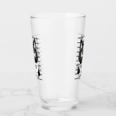 Bad Cattitude - Black Cat Mugshot Glas (Rechts)