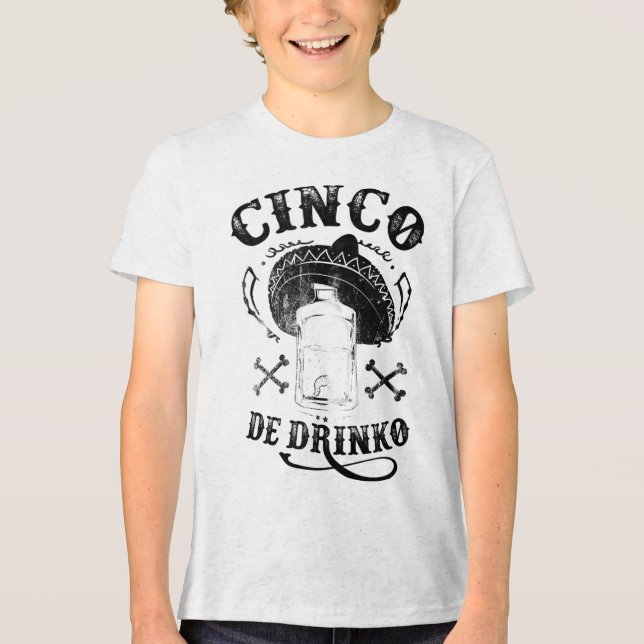Bad Cinco De Drinko , Funny Cinco De Mayo Shirt Ta (Vorderseite)
