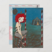 Bad Clown Goth Horror Postkarte (Vorne/Hinten)