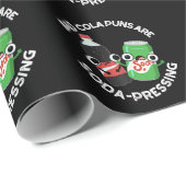Bad Cola Puns sind Soda Pun Dark BG Geschenkpapier (Rolleneckpunkt)