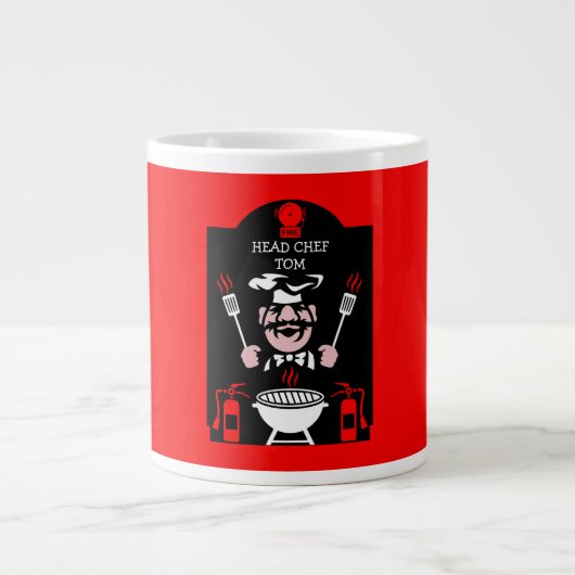 Bad Cook Geschenk Jumbo-Tasse (Vorderseite)