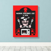 Bad Cook Geschenk Leinwanddruck (Insitu (Holzboden))