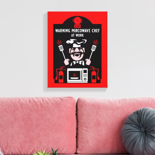 Bad Cook Geschenk Leinwanddruck (Insitu (Wohnzimmer))