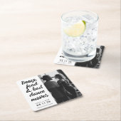 Bad Dance bewegt Funny Wedding Save the Date Rechteckiger Pappuntersetzer (Vor Ort)