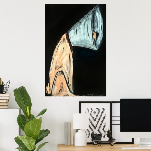 Bad Day, dog in cone poster (Heimbüro)