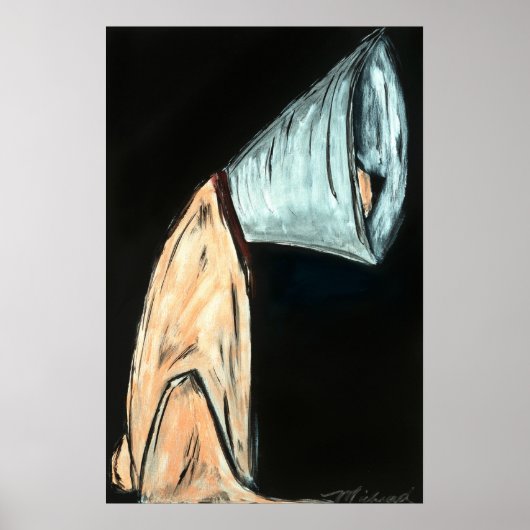 Bad Day, dog in cone poster (Vorne)