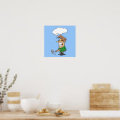 Bad Day Golfer T - Shirt und Geschenke Poster (Küche)