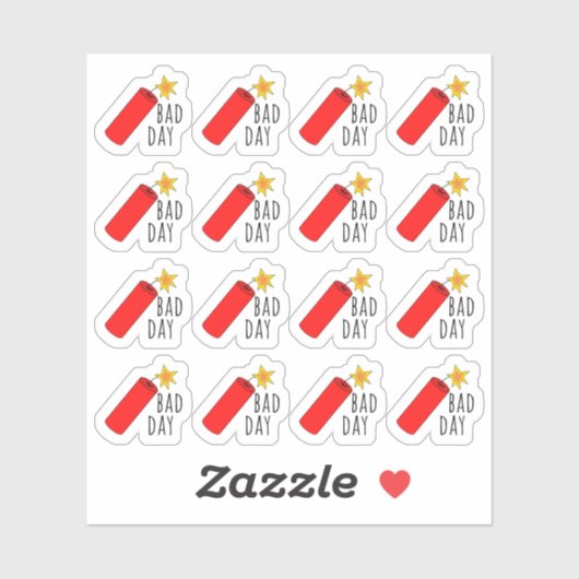 Bad Day Mood Tracker Dynamite Bujo Planer Aufkleber (Blatt)