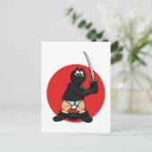 Bad Day Ninja Postcard Postkarte (Stehend Vorderseite)