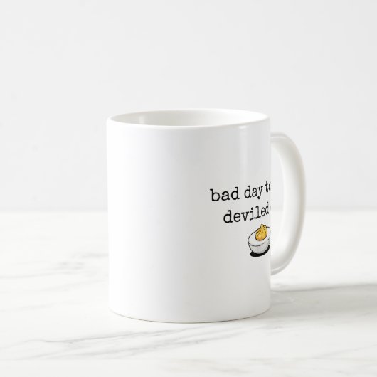 Bad Day To Be A Deviled Egg Funny Thanksgiving Dev Kaffeetasse (VorderseiteRechts)