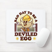 Bad Day To Be A Deviled Egg Funny Thanksgiving Egg Mousepad (Mit Mouse)