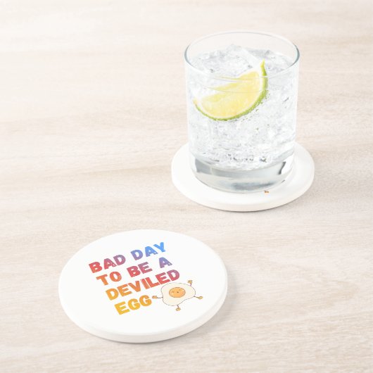 Bad Day to Be a Deviled Egg Getränkeuntersetzer (Seite)