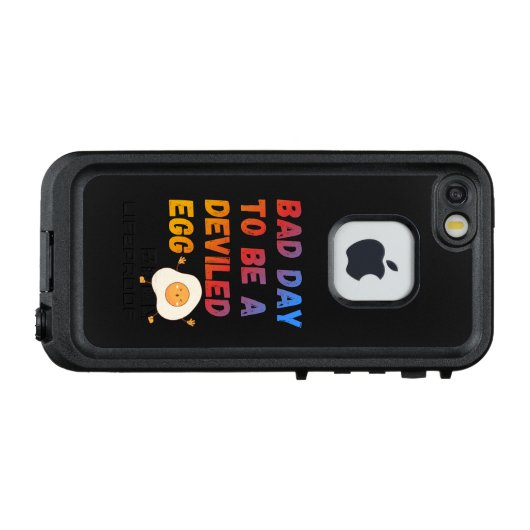 Bad Day to Be a Deviled Egg LifeProof iPhone Hülle (Rückseite (Horizontal))