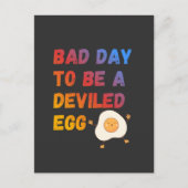 Bad Day to Be a Deviled Egg Postkarte (Vorderseite)