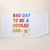 Bad Day to Be a Deviled Egg Strandtuch (Vorderseite)