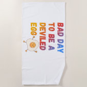 Bad Day to Be a Deviled Egg Strandtuch (Vorderseite)