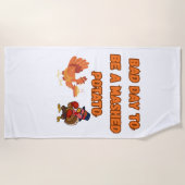 "BAD DAY TO BE A MASHED POTATO"  STRANDTUCH (Vorderseite)