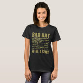 Bad Day To Be A Ske Funny Deer Hunting Camo Usa Fl T-Shirt (Vorne ganz)