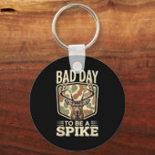Bad Day To Be A Ske – Rustic Deer Hunting Humor Schlüsselanhänger (Vorderseite)
