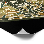 Bad Day To Be A Ske Rustic Humor Hunting Outdoor  Poster (Ecke)