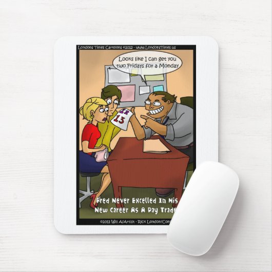 Bad Day Trader Funny gibt T-Shirts Tasse Karten et Mousepad (Mit Mouse)