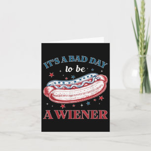 Bad Days Hotdog Dackel 4. Juli Patriotische Unabhä Karte