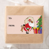 Bad Dog bites Schwarz-Weihnachtsschild (Insitu)