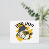 Bad Dog Postkarte (Stehend Vorderseite)