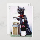 Bad Dog Vintage Poster Postkarte (Vorne/Hinten)
