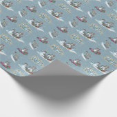 Bad Dog Weihnachten. Geschenkpapier (Ecke)