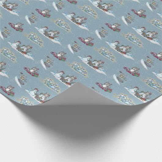 Bad Dog Weihnachten. Geschenkpapier (Ecke)