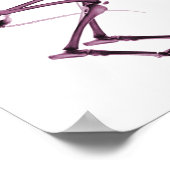 Bad Dog Xray Skeleton White Pink Poster (Ecke)