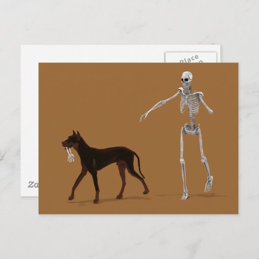 Bad Doggie Postkarte (Vorne/Hinten)