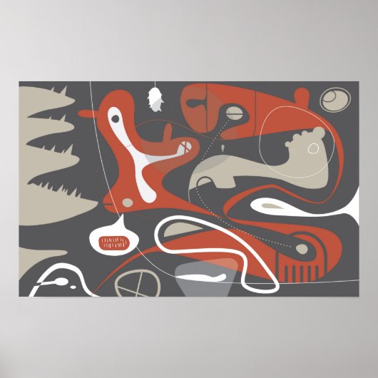 Bad Dreams Abstrakte Kunstdrucke Poster (Vorne)