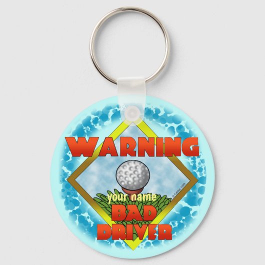 Bad Driver Golf Schlüsselanhänger (Vorderseite)