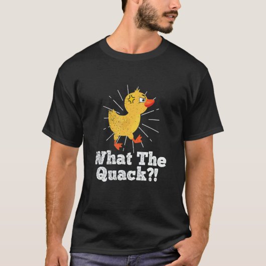 Bad Ducks Grumpy Swearing Inappropriate Duck T-Shirt (Vorderseite)