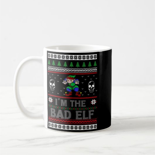 Bad Elf Ugly Christmas For Elves Lover Kaffeetasse (Links)