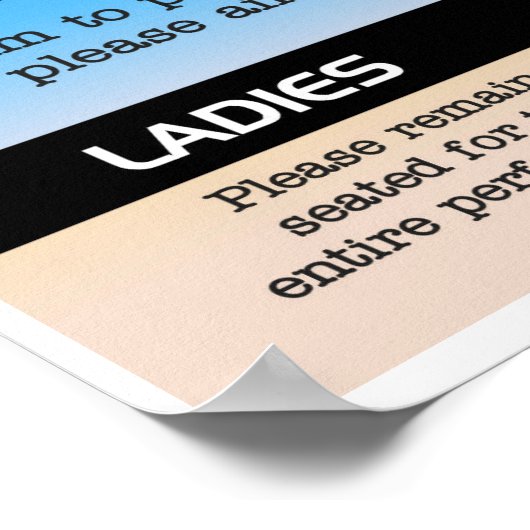 Bad Etiquette Poster (Ecke)