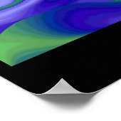 Bad Eye Abstrakte 3D-Regenbogenkunst Poster (Ecke)