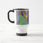 Bad Face, Abstrakte 3D-Regenbogenkunst Reisebecher (Links)