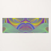 Bad Face, Abstrakte 3D-Regenbogenkunst Yogamatte (Rückseite (Horizontal))