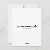 Bad Fairy Blank Grußkarte Feiertagskarte (Rückseite)