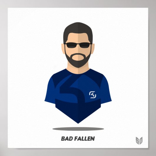 Bad Fallen Mini Poster (Vorne)