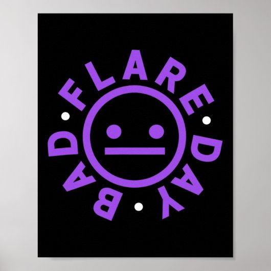 Bad Flare Day Chronic Pain Fibro Krieger Poster (Vorne)