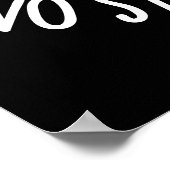 Bad Fries Puns keine Starke Sache pun Dark BG Poster (Ecke)