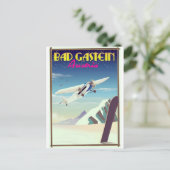 Bad Gastein Austria Snowboarding Poster Postkarte (Stehend Vorderseite)