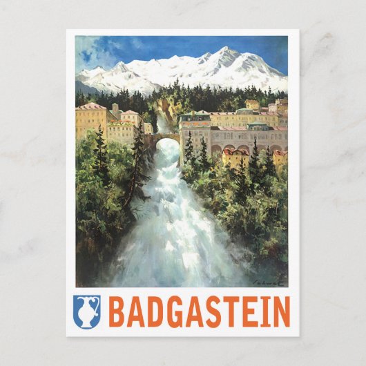 Bad Gastein Wasserfall, Österreich Postkarte (Vorderseite)
